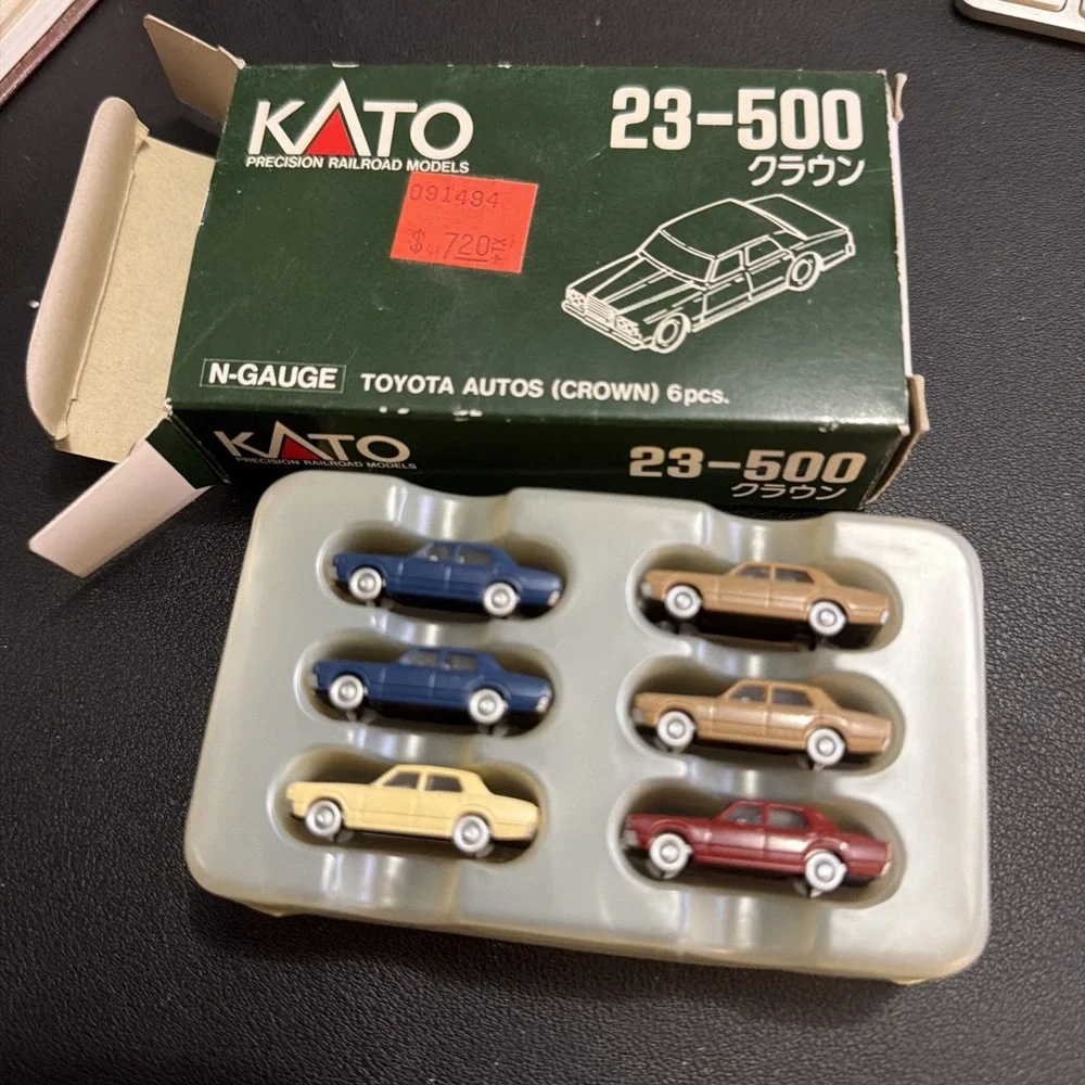 N Scale Kato 23-500 Set of 6 Toyota Auto Cars C42991